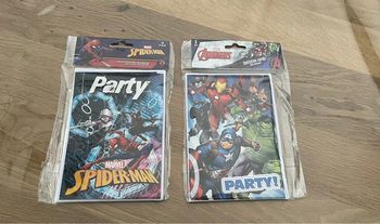 10 cartes d invitations Marvel Spiderman