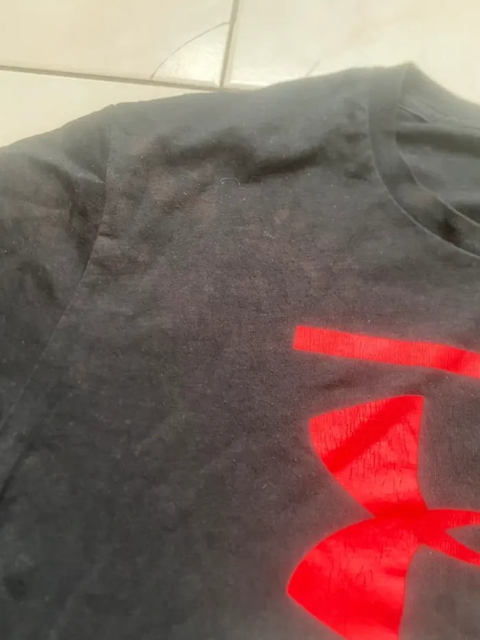 Tee shirt Under Armour Noir Rouge M - photo numéro 4