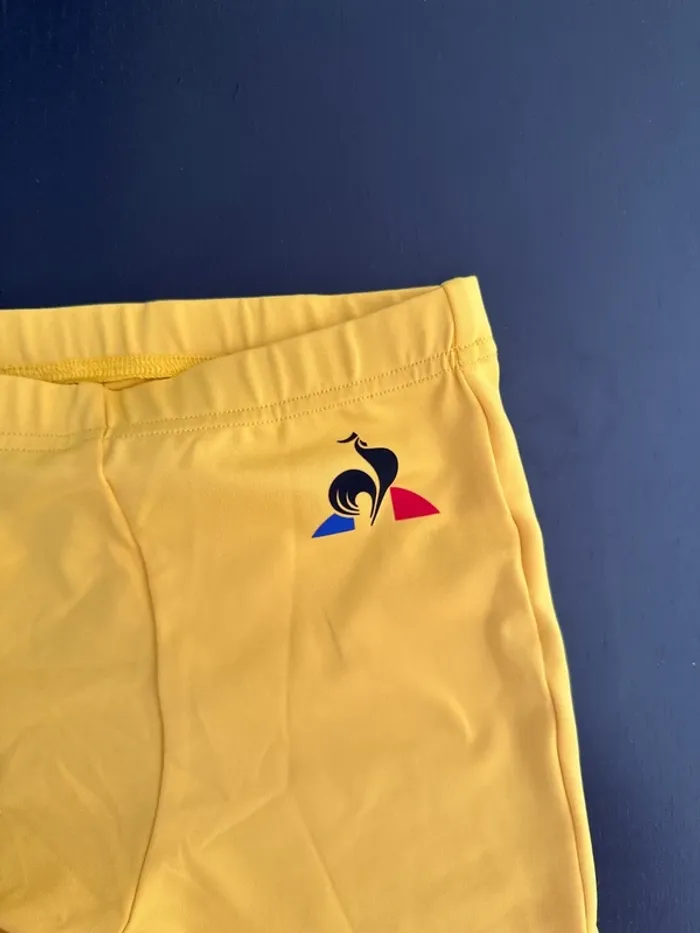 Short cycliste Le Coq Sportif jaune – Taille M - photo numéro 2