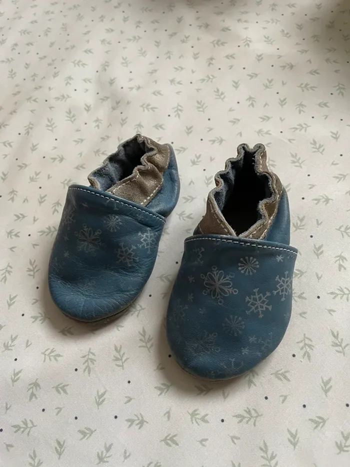 Chaussons cuir Robeez 0/6 mois
