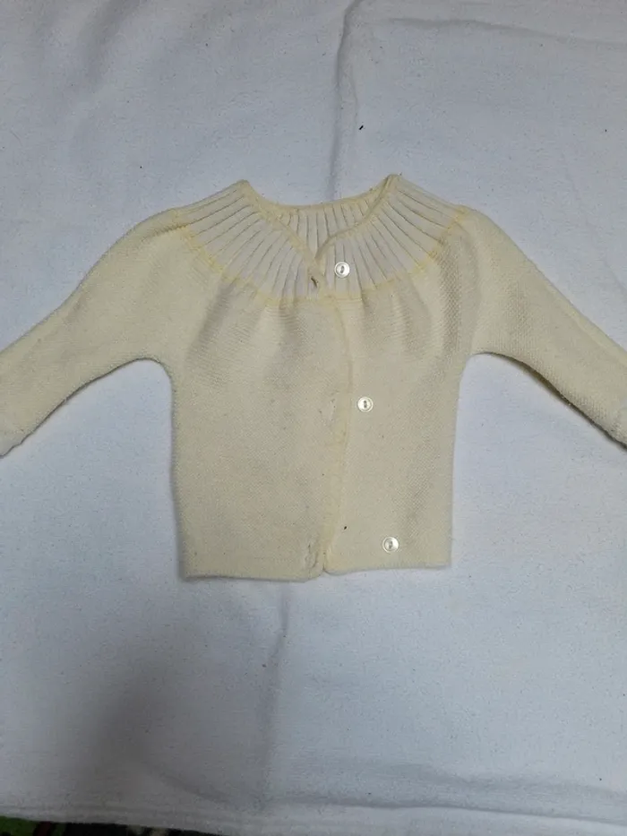 Gilet brassière laine bebe