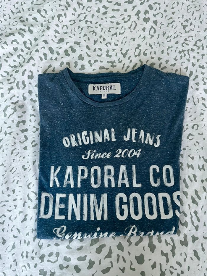 Tee-Shirt Kaporal Jeans Bleu Chiné - photo numéro 4
