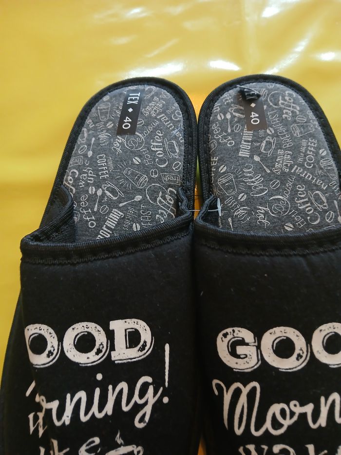 chaussons noir homme 40 - photo numéro 4