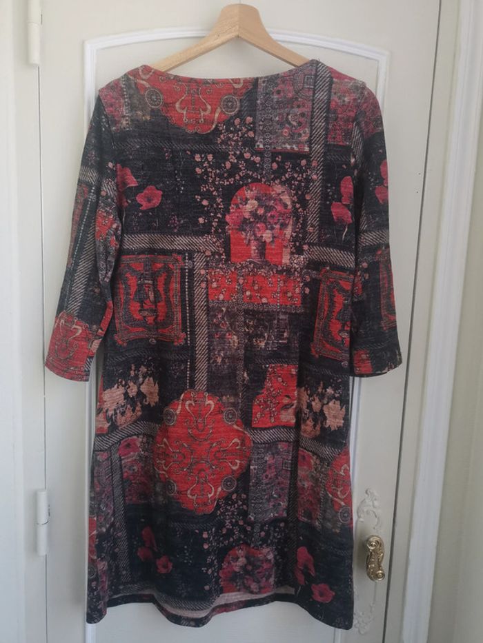 Robe douce manche au dessus du coude taille 42 - photo numéro 3