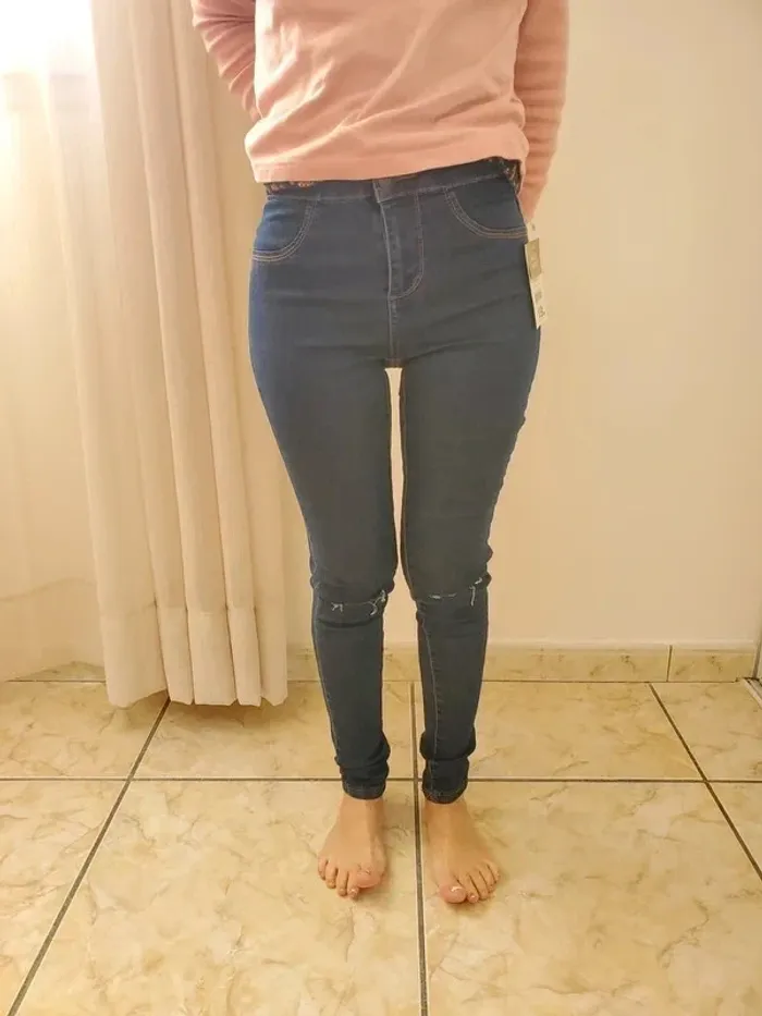 Jean tout neuf skinny taille haute Gemo Taille 34 - photo numéro 6
