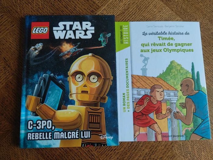 Lot livre Lego Star wars et roman d'histoire