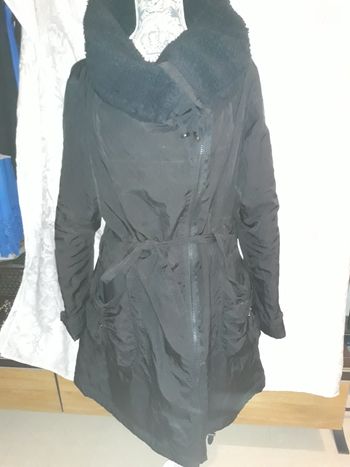 Faby27800 Manteau imperméable noir femme, T 46