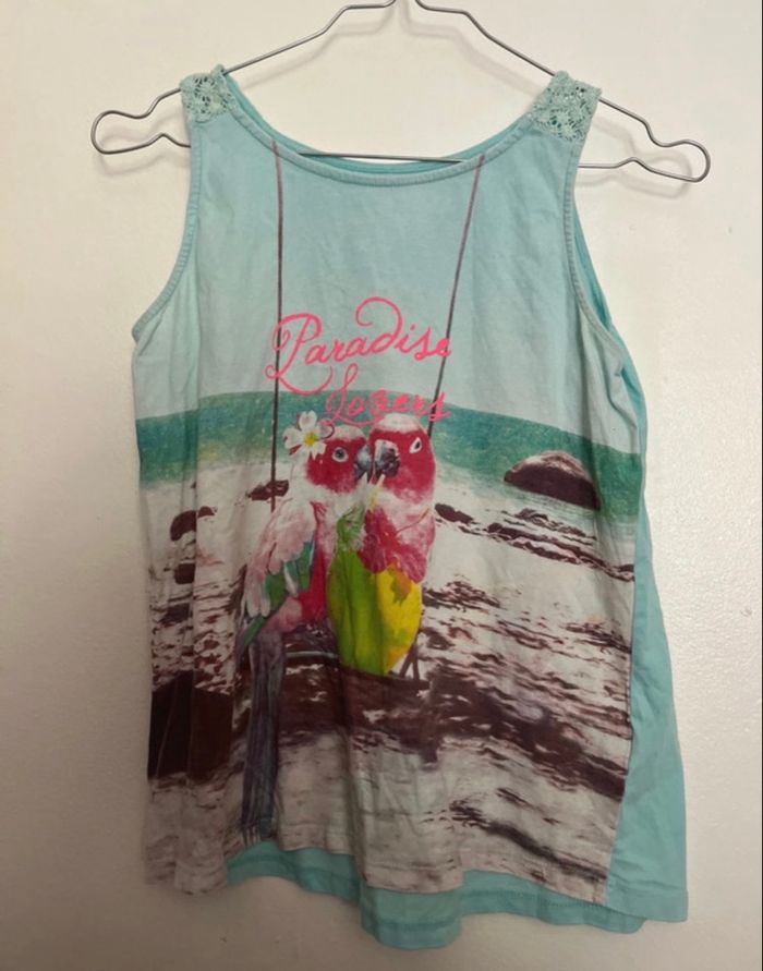 Débardeur fille, 14 ans bleu ciel