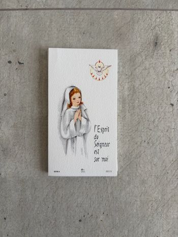 Lot de 23 cartes de communion fille