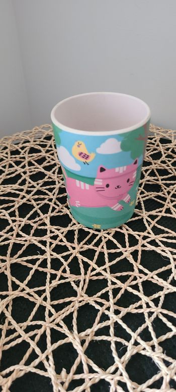 Histoire et héraldique Gobelet en bambou  chatons