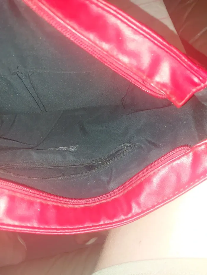 Grand sac à main rouge - photo numéro 6