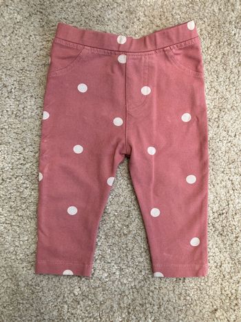 Legging rose à pois - 9 mois - mots d’enfants