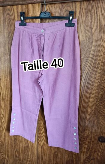 Pantacourt taille 40