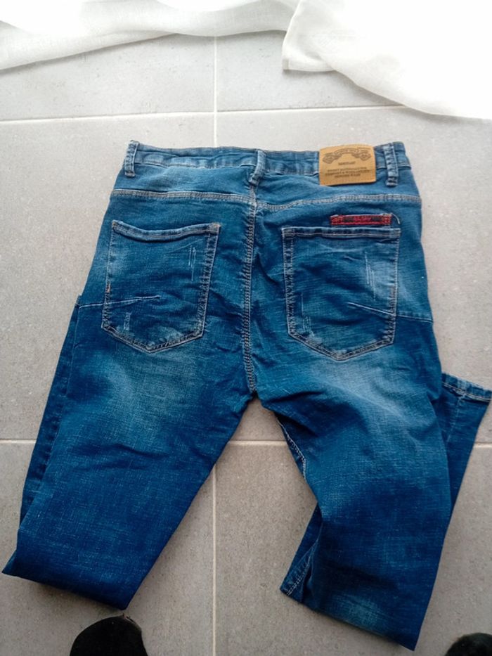 Jeans à trou Homme taille 44 Bleu - photo numéro 9
