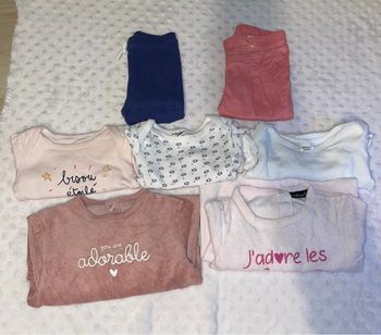 Lot habits fille 6 mois