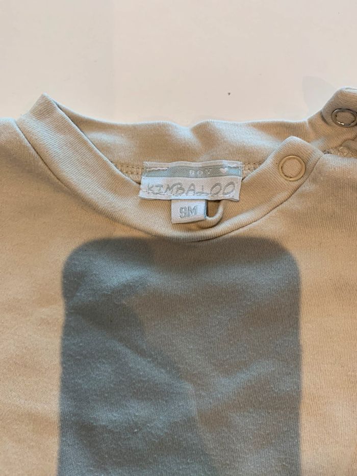 Lot 2 T-shirts Kimbaloo 9 mois - photo numéro 2