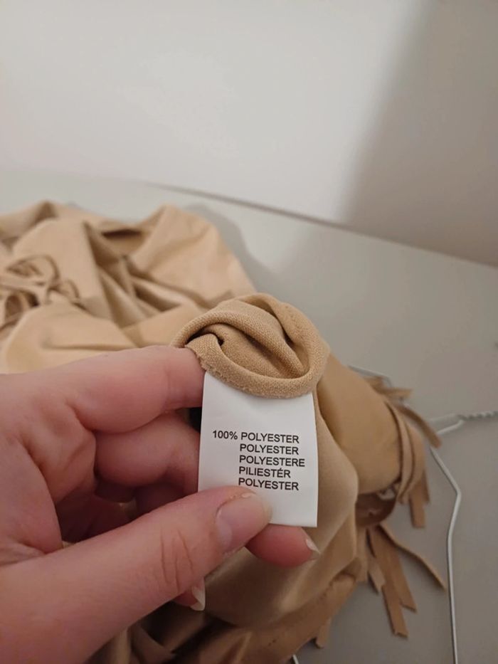 Robe beige en suédine Oxana taille S 36 - photo numéro 8