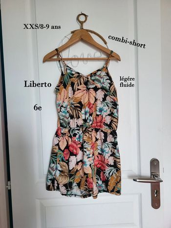 Combishort à bretelle légère Liverto XXS 8 ans