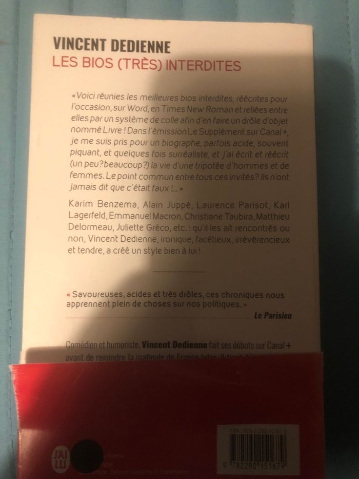 Les bios très interdîtes - VIncent Dedienne - photo numéro 2