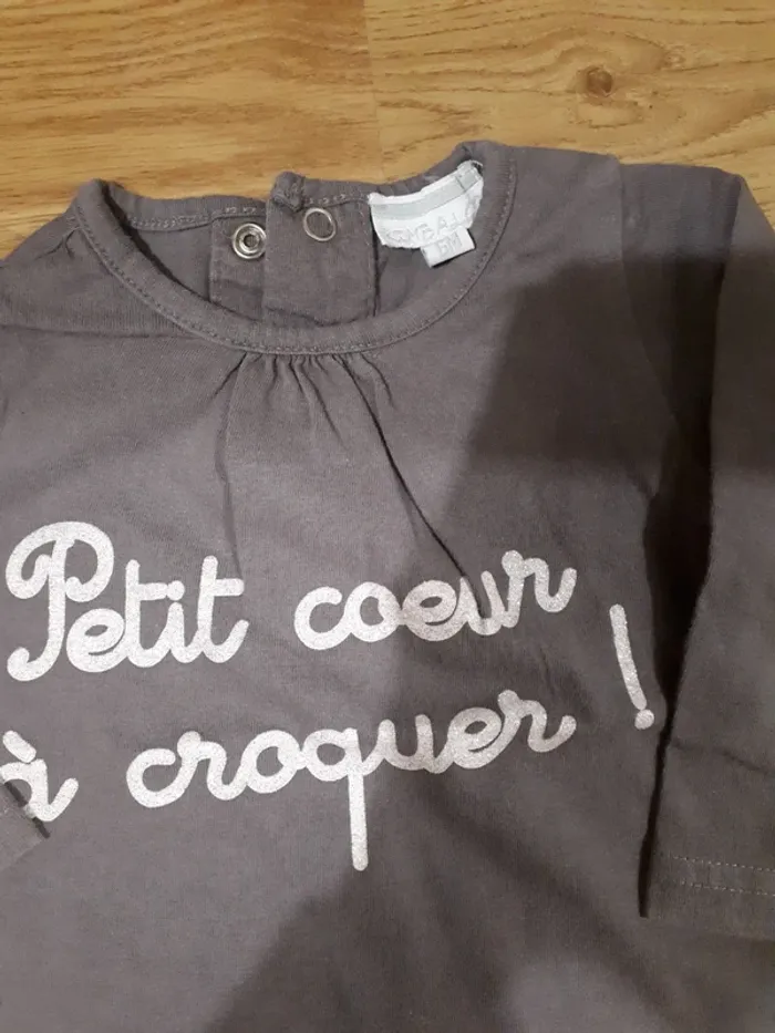 Tee shirt manches longues 6 mois - photo numéro 2