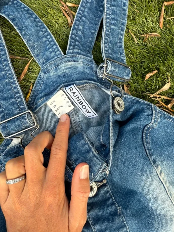 Robe en jean rainbow taille 36 S - photo numéro 2