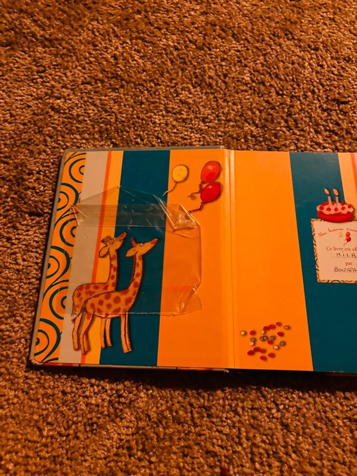 Livre histoire de mes deux ans anniversaire girafe - photo numéro 4