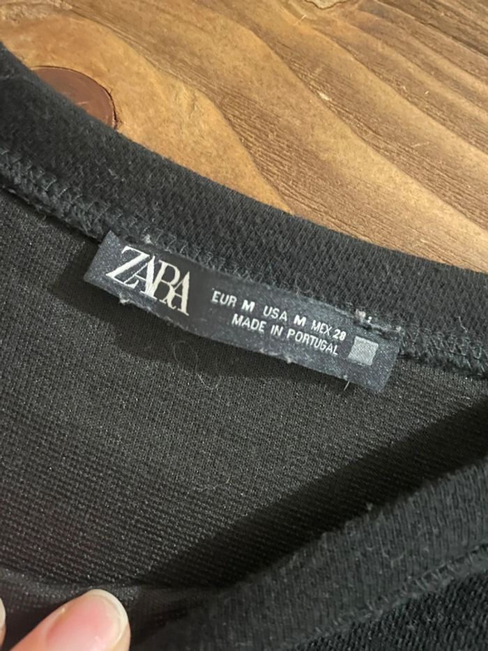 Pull sweat léger noir Zara - photo numéro 2