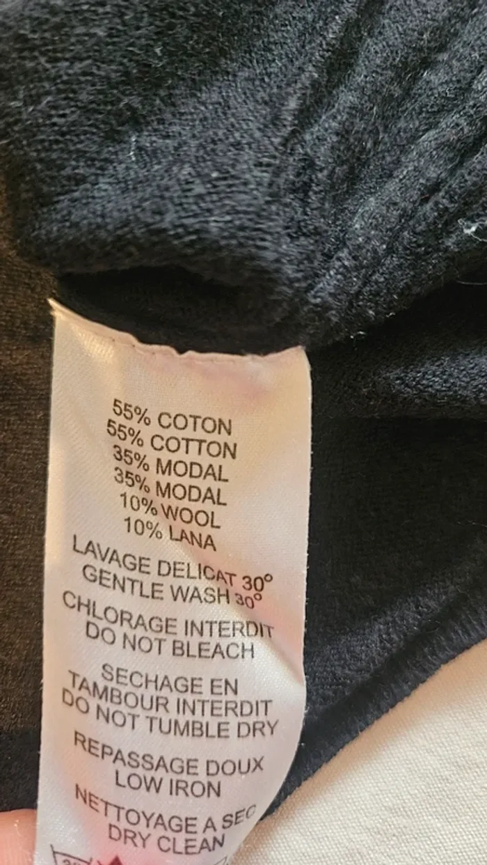 Pull fin Harris Wilson- col rond manches courtes -Coton et laine - photo numéro 6