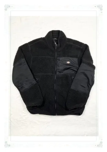 Veste polaire Dickies noire homme taille M doublée renforts coudes bon état (bouloches et peluches)