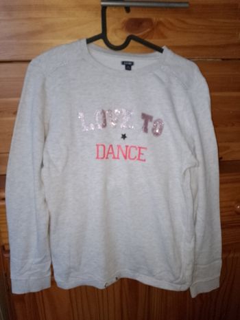 Pull love to dance Kiabi 12 ans