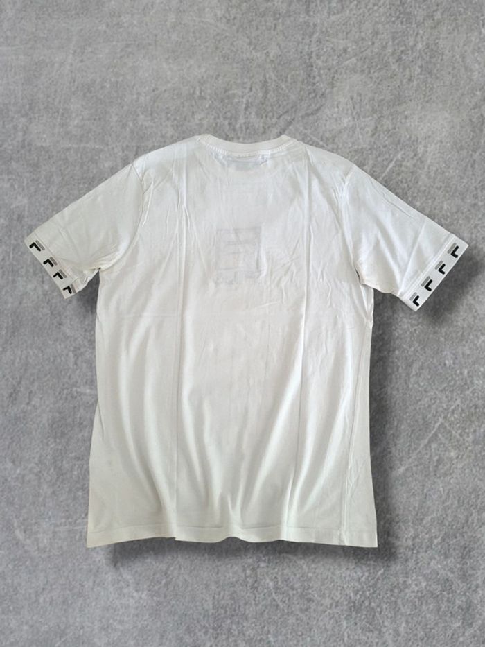 T-shirt Fila vintage blanc logo brodé 100% coton avec QR code - M - photo numéro 2