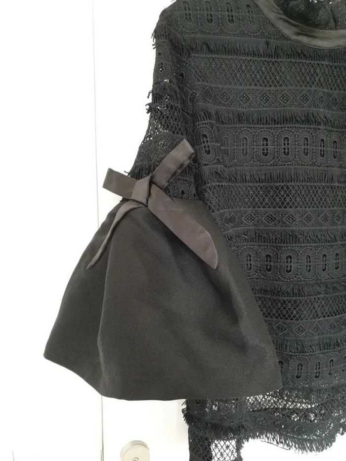 Top dentelle soirée manches longues - photo numéro 3