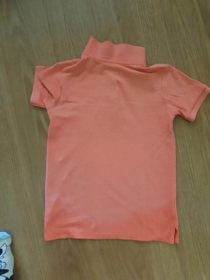 polo okaidi 8 ans orange fluo - photo numéro 6