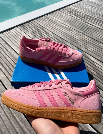 Adidas handball spezial triple pink London flower