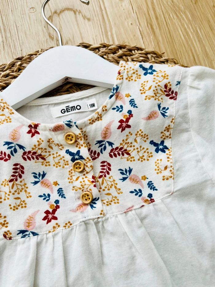 Blouse blanche et fleurie Gémo - photo numéro 2