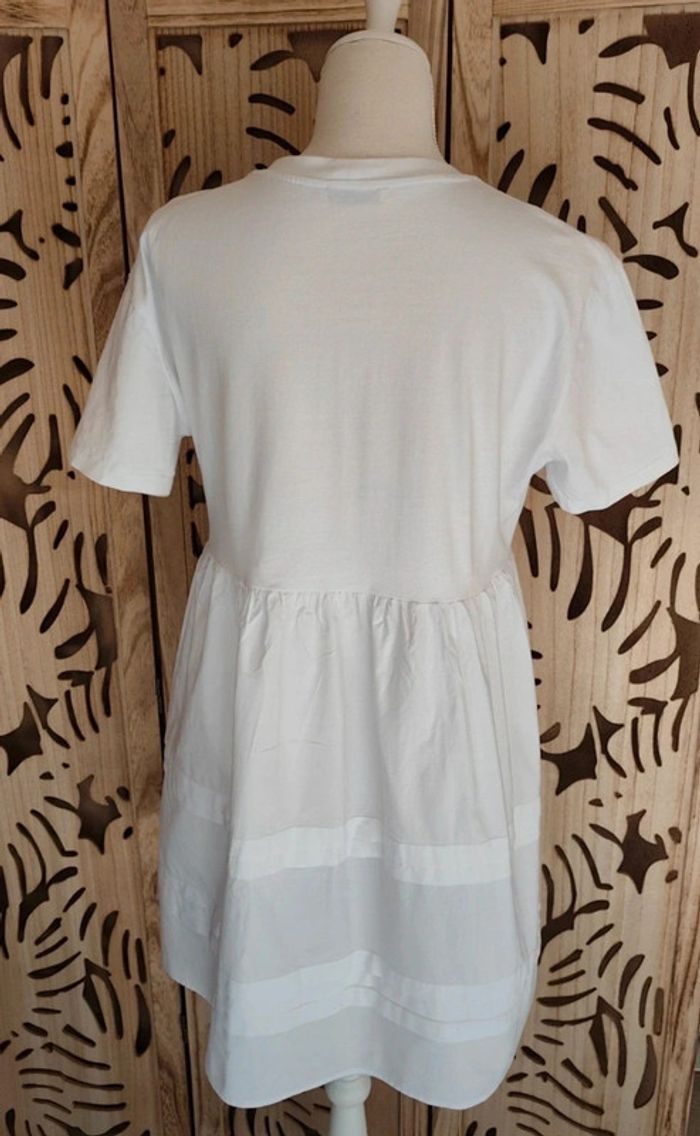 Robe blanche en coton Taille L Zara - photo numéro 4