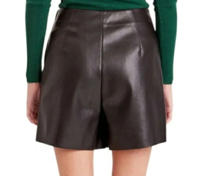 💜 Jupe-short trapèze simili cuir
taille S 36 Cache Cache #emyfleury_36femme - photo numéro 2