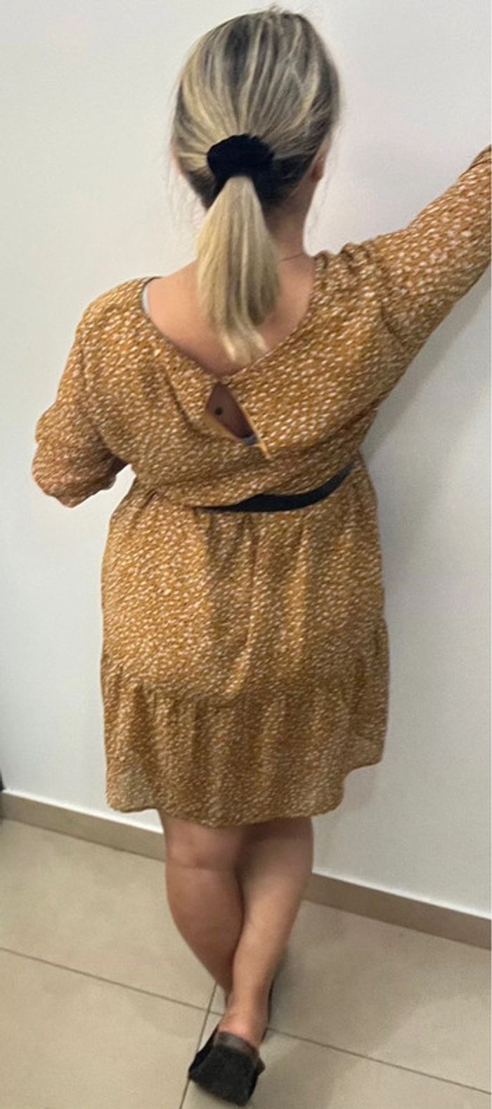 Robe courte fluide imprimée - photo numéro 9