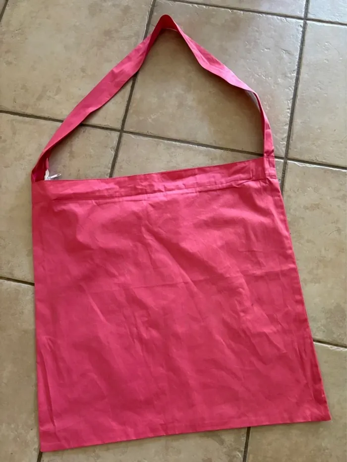 Grand sac en toile zippé