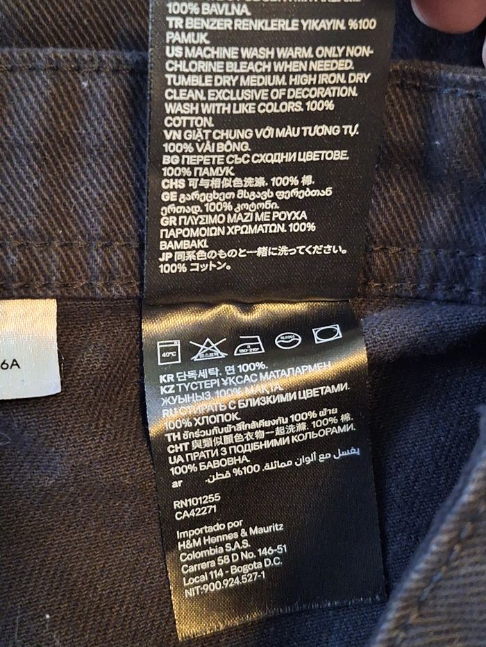 Jupe jean coton noire - photo numéro 5