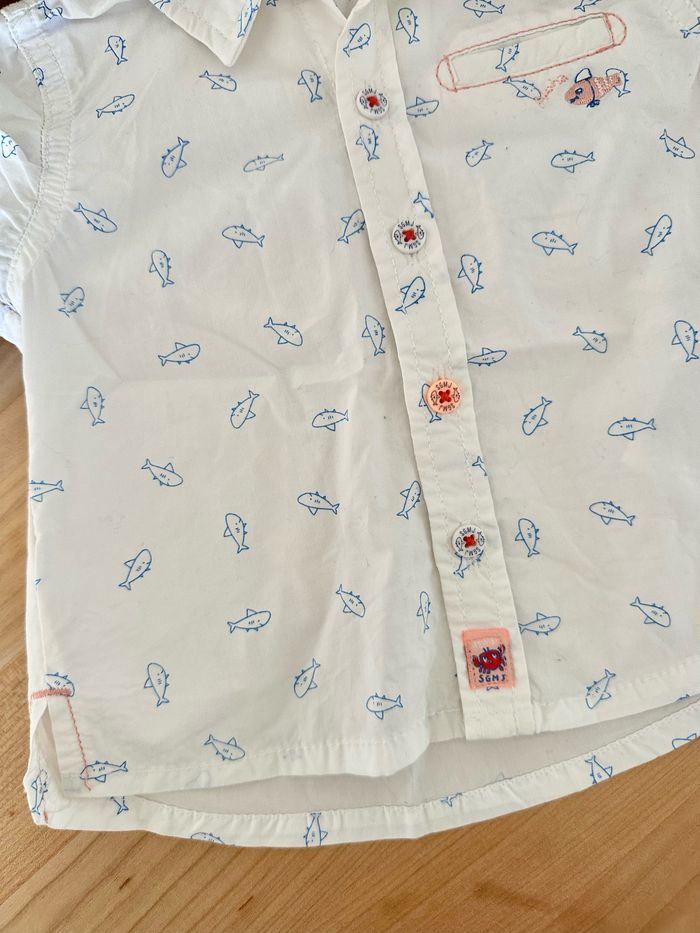 Chemise manches courtes Sergent Major 9 mois été - photo numéro 3