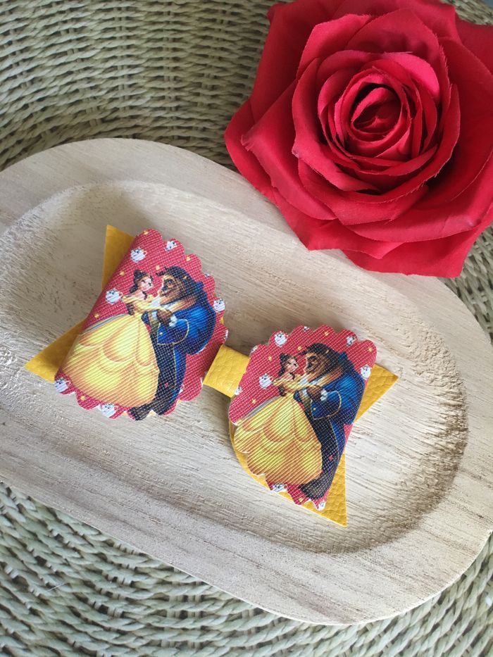 Barrette xxl la belle et la bête