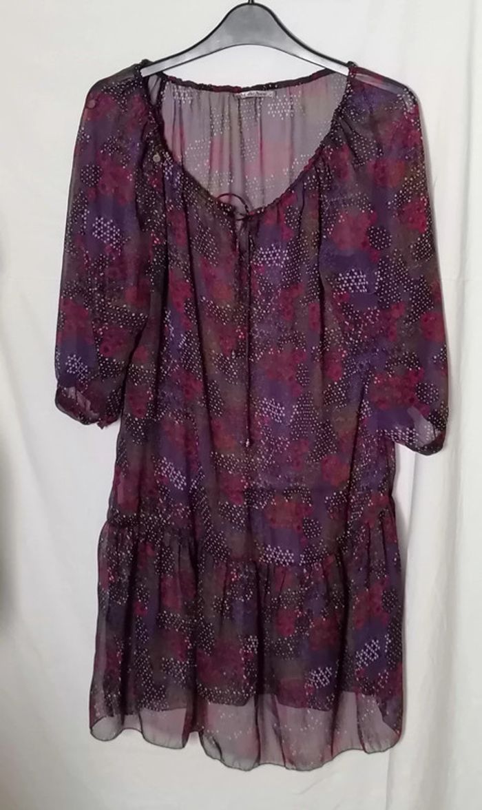 Robe d'été plage transparent violet bordeaux DDP - photo numéro 8