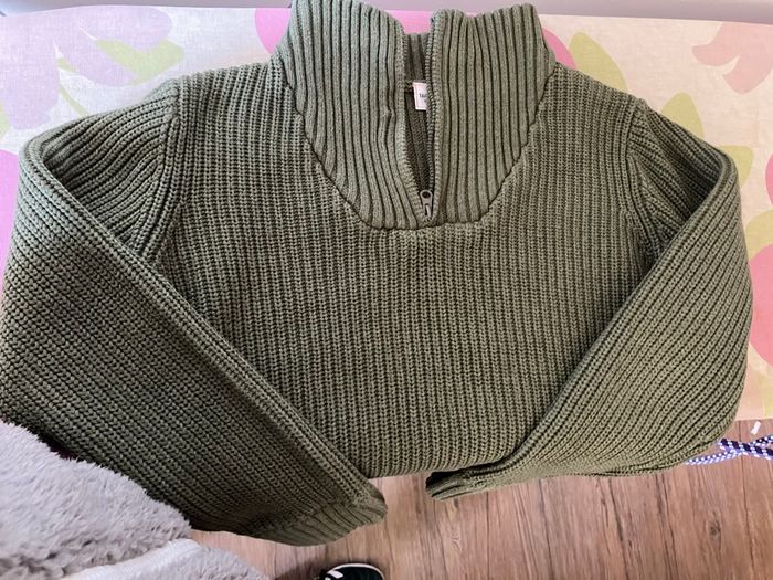 Pull camionneur kaki garçon 8 ans Tao - photo numéro 5