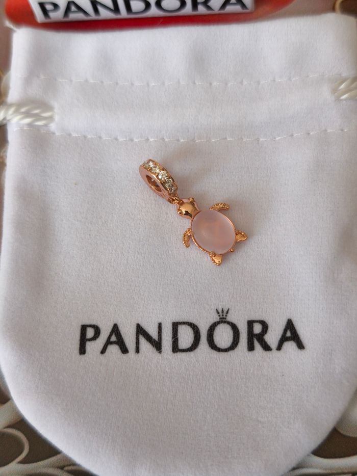 Charm Pandora tortue rose gold - photo numéro 6