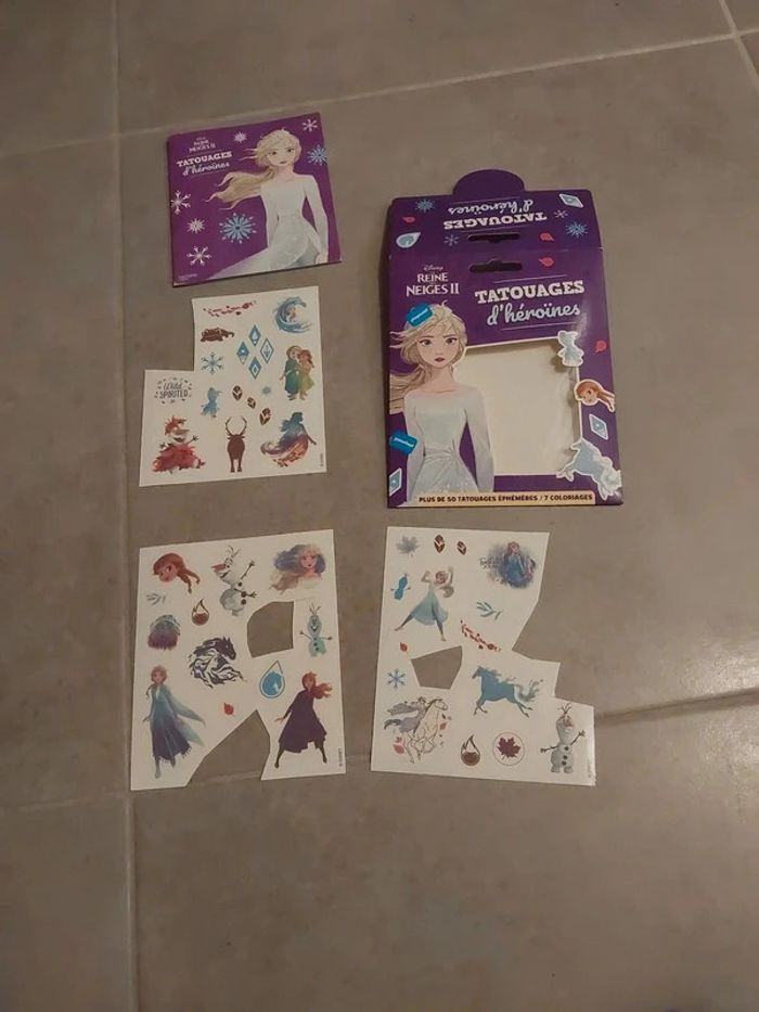 Tatouage éphémère reine des neiges