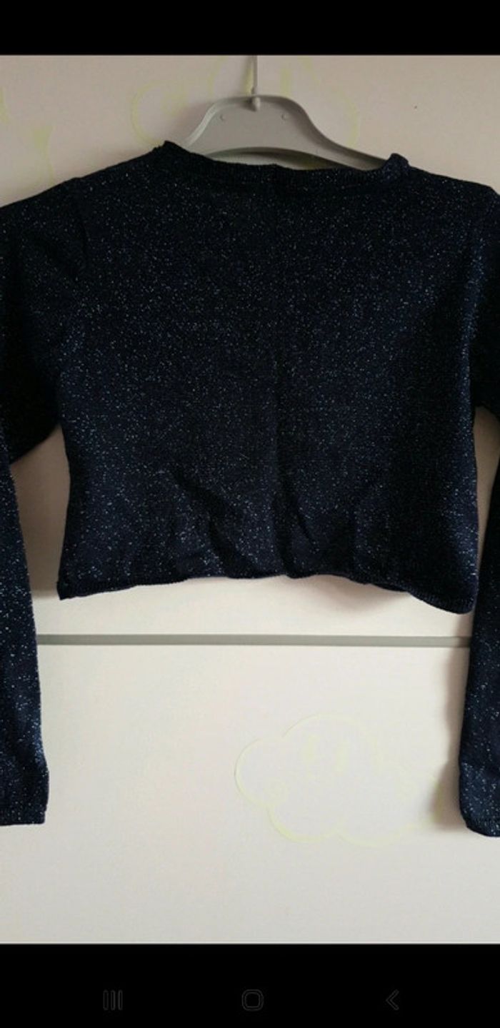 Bolero bleu paillettes 9-10 ans - photo numéro 4