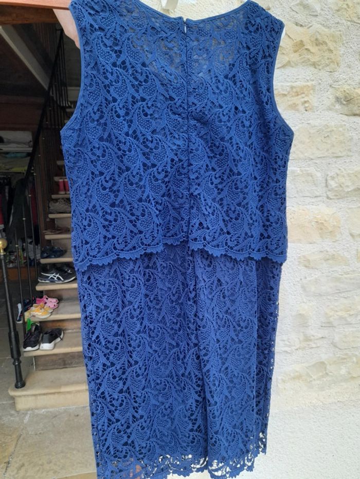 Robe longue dentelle bleue - photo numéro 5