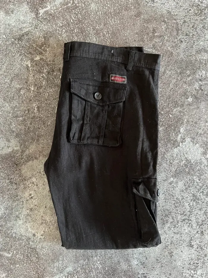 Pantalon cargo noir homme Dickies W40 FR 50 4XL Pantalón negro hombre Pantaloni Hose Herren