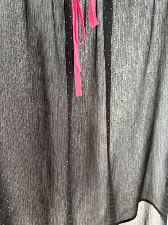 Blouse transparente noire effet nuisette Esprit - Esprit transparent nightie effect blouse - photo numéro 5